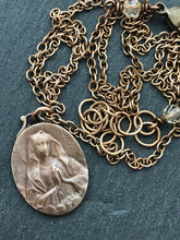 Load image into Gallery viewer, Our Lady of Lourdes Solid Bronze Necklace
