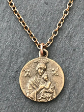 Load image into Gallery viewer, Our Lady of Perpetual Help Solid Bronze Necklace
