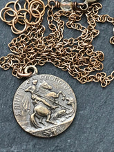 Load image into Gallery viewer, Saint George Solid Bronze Necklace
