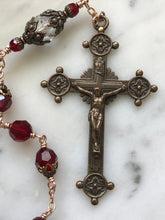 Load image into Gallery viewer, Beautiful Crystal Rosary - Bronze  - Wire-Wrapped - Marian Auspice CeCeAgnes
