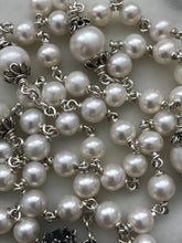 Load image into Gallery viewer, Heirloom Rosary - Sterling Silver - Freshwater Pearl
