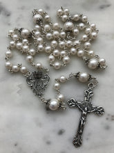 Load image into Gallery viewer, Heirloom Rosary - Sterling Silver - Freshwater Pearl
