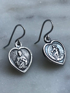 Scapular Sterling Silver Earrings - CeCeAgnes