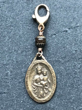 Load image into Gallery viewer, Bag Charm - Catholic - Scapular Zipper Pull - Bronze and Bronzite
