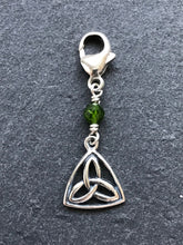 Load image into Gallery viewer, Celtic Trinity Knot Bag Charm - Zipper Pull - All Sterling Silver CeCeAgnes
