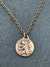 Load image into Gallery viewer, Saint Christopher Solid Bronze Necklace
