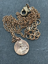 Load image into Gallery viewer, Saint Therese Solid Bronze Necklace
