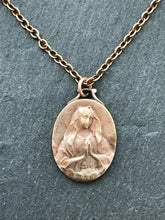 Load image into Gallery viewer, Our Lady of Lourdes Solid Bronze Necklace
