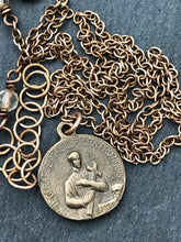 Load image into Gallery viewer, Saint Gerard Solid Bronze Necklace
