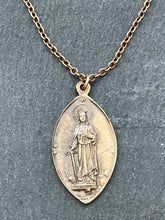 Load image into Gallery viewer, Saint Dymphna Solid Bronze Necklace
