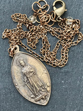 Load image into Gallery viewer, Saint Dymphna Solid Bronze Necklace
