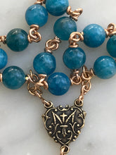 Load image into Gallery viewer, Stella Maris Chaplet - Bronze - Apatite and Moonstone CeCeAgnes
