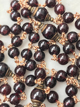 Load image into Gallery viewer, Saint Michael Rosary - Garnet and Bronze CeCeAgnes
