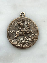 Load image into Gallery viewer, Medal - Saint George - Bronze or Sterling Silver - Antique Reproduction 1339 CeCeAgnes Rosary Parts
