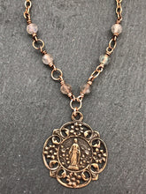 Load image into Gallery viewer, Miraculous Medal Necklace - Virgin Mary  - Solid  Bronze
