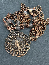 Load image into Gallery viewer, Miraculous Medal Necklace - Virgin Mary  - Solid  Bronze
