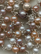 Load image into Gallery viewer, Petite Heirloom Rosary - Sterling Silver - Freshwater Pearl
