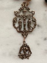 Load image into Gallery viewer, Memento Mori Rosary - Onyx and Ox Bone Skulls - Bronze - Wire-wrapped CeCeAgnes
