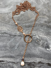 Load image into Gallery viewer, Seven Sorrows Adjustable Solid Bronze Necklace
