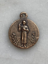 Load image into Gallery viewer, Antique Reproduction Medal 432 - Guardian Angel Christ Child CeCeAgnes Rosary Parts
