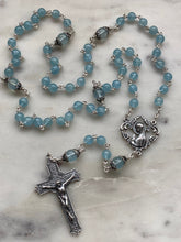 Load image into Gallery viewer, Aquamarine Rosary - Sterling Silver - CeCeAgnes
