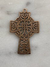 Load image into Gallery viewer, Celtic Cross Pendant - Sterling or Bronze - Antique Reproduction 1550 CeCeAgnes Rosary Parts
