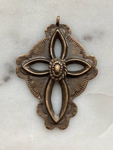 Load image into Gallery viewer, Southwest Cross Pendant - Sterling or Bronze - Antique Reproduction 952 CeCeAgnes Rosary Parts
