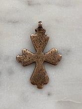 Load image into Gallery viewer, Coptic Cross Pendant -  Bronze - Antique Reproduction 742 CeCeAgnes Rosary Parts
