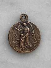 Load image into Gallery viewer, Antique Reproduction Medal 432 - Guardian Angel Christ Child CeCeAgnes Rosary Parts
