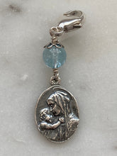 Load image into Gallery viewer, Madonna and Child Bag Charm - Zipper Pull - All Sterling Silver CeCeAgnes
