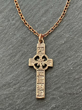 Load image into Gallery viewer, Celtic Cross Solid Bronze Necklace
