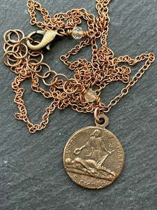 Saint Cecila Solid Bronze Necklace