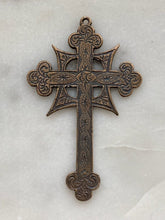 Load image into Gallery viewer, Celtic Cross Pendant - Sterling or Bronze - Antique Reproduction 874 CeCeAgnes Rosary Parts
