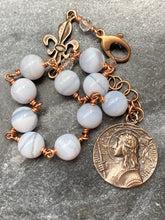 Load image into Gallery viewer, Saint Joan of Arc Bronze Rosary Bracelet
