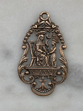Load image into Gallery viewer, Medal - Saint Anne - Bronze or Sterling Silver - Antique Reproduction 1073 CeCeAgnes Rosary Parts
