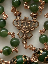 Load image into Gallery viewer, Celtic Jade Rosary - Bronze
