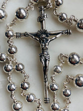 Load image into Gallery viewer, Sterling Silver Rosary Wire-Wrapped Beads, Spanish Crucifix
