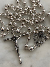 Load image into Gallery viewer, Sterling Silver Rosary Wire-Wrapped Beads, Spanish Crucifix
