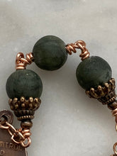 Load image into Gallery viewer, Matt Talbot Three Hail Mary Chaplet - Connemara Marble - Bronze CeCeAgnes
