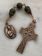 Load image into Gallery viewer, Matt Talbot Three Hail Mary Chaplet - Connemara Marble - Bronze CeCeAgnes
