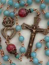 Load image into Gallery viewer, Amazonite Gemstone Rosary - Bronze
