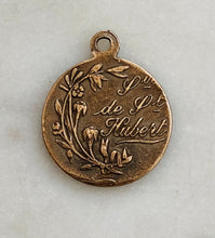 Load image into Gallery viewer, Medal - Saint Hubert - Bronze or Sterling Silver - Antique Reproduction 824 CeCeAgnes Rosary Parts
