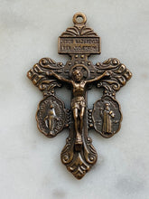 Load image into Gallery viewer, Pardon Crucifix - Bronze  - Antique Reproduction 1568 CeCeAgnes Rosary Parts
