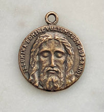 Load image into Gallery viewer, Holy Face of Jesus Medal: 1426 Bronze or Sterling Silver Antique Reproduction
