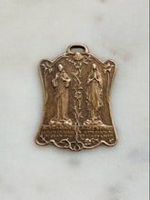 Load image into Gallery viewer, Medal - Loudes Indulgence Prayer - Bronze or Sterling Silver - Antique Reproduction 1115 CeCeAgnes Rosary Parts
