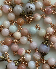 Load image into Gallery viewer, Saint Therese Rosary - Opals and Bronze CeCeAgnes
