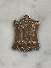 Load image into Gallery viewer, Medal - Loudes Indulgence Prayer - Bronze or Sterling Silver - Antique Reproduction 1115 CeCeAgnes Rosary Parts
