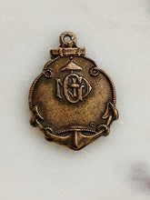 Load image into Gallery viewer, Our Lady of the Garde Medal: Antique Bronze Reproduction Rosary Parts
