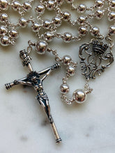 Load image into Gallery viewer, Sterling Silver Rosary Wire-Wrapped Beads, Spanish Crucifix
