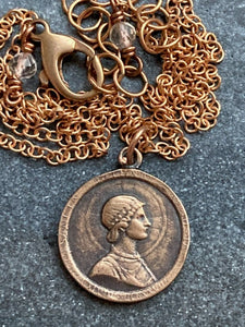 Saint Helen Solid Bronze Necklace